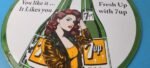 Vintage 7 Up Soda Sign – Advertisement Piggly General Store Porcelain Gas Sign - Image 4