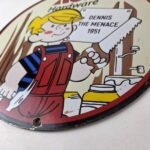 Vintage Ace Hardware Sign – Dennis the Menace Gas Pump Porcelain Sign - Image 14