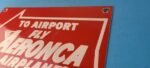 Vintage Aeronca Airplanes Sign – Aviation Single Engine Gas Pump Porcelain Sign - Image 8