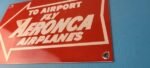 Vintage Aeronca Airplanes Sign – Aviation Single Engine Gas Pump Porcelain Sign - Image 10
