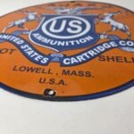 Vintage Ajax Ammunition Sign – Firearm Shotguns Porcelain Gas Ammunition Sign - Image 11