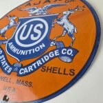 Vintage Ajax Ammunition Sign – Firearm Shotguns Porcelain Gas Ammunition Sign - Image 9