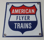 Vintage American Flyer Trains Sign – Lionel Railroad Porcelain Gas Pump Sign - Image 12