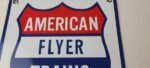 Vintage American Flyer Trains Sign – Lionel Railroad Porcelain Gas Pump Sign - Image 3