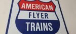 Vintage American Flyer Trains Sign – Lionel Railroad Porcelain Gas Pump Sign - Image 6