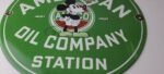 Vintage American Gasoline Porcelain Sign – Mickey Mouse Gas Pump Plate Sign - Image 12