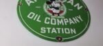 Vintage American Gasoline Porcelain Sign – Mickey Mouse Gas Pump Plate Sign - Image 7