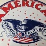 Vintage American Gasoline Sign – Gas Motor Oil Pump Plate Porcelain Sign - Image 3