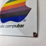 Vintage Apple Computers Sign – Authorized Dealer Service Gas Porcelain Sign - Image 14