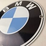 Vintage BMW Automobiles Sign – Porcelain International Garage Shop Gas Pump Sign - Image 13