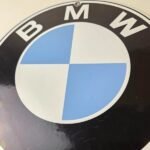 Vintage BMW Automobiles Sign – Porcelain International Garage Shop Gas Pump Sign - Image 4