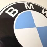 Vintage BMW Automobiles Sign – Porcelain International Garage Shop Gas Pump Sign - Image 5