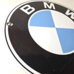 Vintage BMW Automobiles Sign – Porcelain International Garage Shop Gas Pump Sign - Image 6