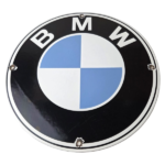 Vintage BMW Automobiles Sign – Porcelain International Garage Shop Gas Pump Sign - Image 2