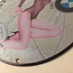 Vintage BMW Sign – Motorcycle Gas Pump Service Auto Porcelain Sign - Image 13
