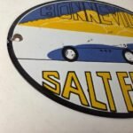 Vintage Bonneville Salt Flats Racing Sign – Mod Rod Auto Gas Pump Porcelain Sign - Image 6