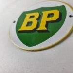 Vintage British Petro Gasoline Sign – Door Advertising Gas Pump Porcelain Sign - Image 14