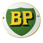 Vintage British Petro Gasoline Sign – Door Advertising Gas Pump Porcelain Sign