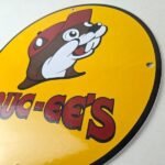 Vintage Buc-ee's Sign – Bucee Beaver Gas Service Station Pump Porcelain Sign - Image 13