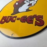 Vintage Buc-ee's Sign – Bucee Beaver Gas Service Station Pump Porcelain Sign - Image 14