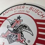 Vintage Budweiser Beer Sign – Anheuser Busch Bar Diner Bottle Porcelain Sign - Image 12