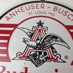 Vintage Budweiser Beer Sign – Anheuser Busch Bar Diner Bottle Porcelain Sign - Image 3