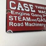 Vintage Case Tractors Sign – Porcelain Advertisement Gas Pump Station Sign - Image 6
