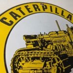 Vintage Caterpillar Sign – Automotive Trucks Service Gas Pump Porcelain Sign - Image 5