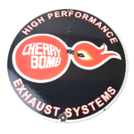 Vintage Cherry Bomb Sign – Auto Mechanic Exhaust Gas Pump Hot Rod Porcelain Sign