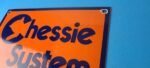 Vintage Chessie System Railroad Sign – Porcelain Model Train Station Hobby Sign - Image 8