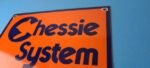 Vintage Chessie System Railroad Sign – Porcelain Model Train Station Hobby Sign - Image 9