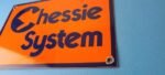 Vintage Chessie System Railroad Sign – Porcelain Model Train Station Hobby Sign - Image 10