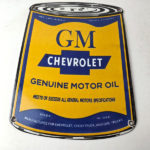 Vintage Chevrolet Sign – General Motors Oil Can Gas Pump Porcelain Sign - Image 15