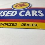 Vintage Chevrolet Sign – Used Cars Automobile Motors Gas Pump Porcelain Sign - Image 10