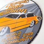 Vintage Classic Style Reunion Sign – Luxury Auto Gas Pump Station Porcelain Sign - Image 14