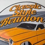 Vintage Classic Style Reunion Sign – Luxury Auto Gas Pump Station Porcelain Sign - Image 3