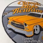 Vintage Classic Style Reunion Sign – Luxury Auto Gas Pump Station Porcelain Sign - Image 6