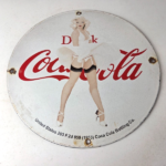 Vintage Coca Cola Porcelain Sign – Gas Pump Bottling Service Soda Beverage Sign - Image 15