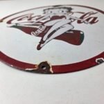 Vintage Coca Cola Sign – Betty Boop Bottle Doll Gas Pump Porcelain Sign - Image 10