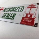 Vintage Coleman Sales Sign – Gas Auto Dealer Garage Shop Porcelain Sign - Image 13