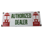 Vintage Coleman Sales Sign – Gas Auto Dealer Garage Shop Porcelain Sign