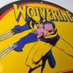 Vintage Conoco Gasoline Porcelain Sign – Wolverine X-Men Comics Gas Pump Sign - Image 5