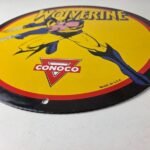 Vintage Conoco Gasoline Porcelain Sign – Wolverine X-Men Comics Gas Pump Sign - Image 10