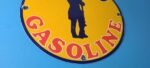 Vintage Conoco Gasoline Sign – Porcelain Service Gas Pump Sign - Image 7