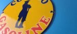 Vintage Conoco Gasoline Sign – Porcelain Service Gas Pump Sign - Image 9