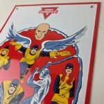 Vintage Conoco Gasoline Sign – X-Men Comics Action Figure Porcelain Pump Sign - Image 12