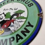 Vintage Creek Chub Bait Caster Sign – Gas Pump Felix Fishing Porcelain Pump Sign - Image 9