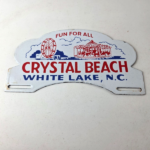 Vintage Crystal Beach NC License Plate Topper – Sign Ad on Automobile Topper - Image 15