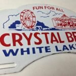 Vintage Crystal Beach NC License Plate Topper – Sign Ad on Automobile Topper - Image 5