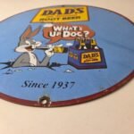 Vintage Dads Root Beer Sign – Old Fashioned Beverage Soda Pop Gas Pump Sign - Image 10